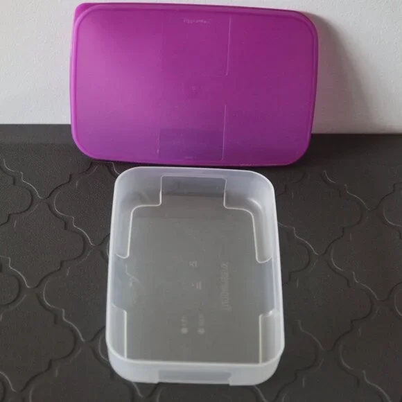 Tupperware Large and Medium Square Container Set - Picture 7 of 8